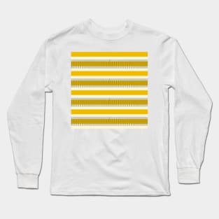 Yellow and black lines Long Sleeve T-Shirt